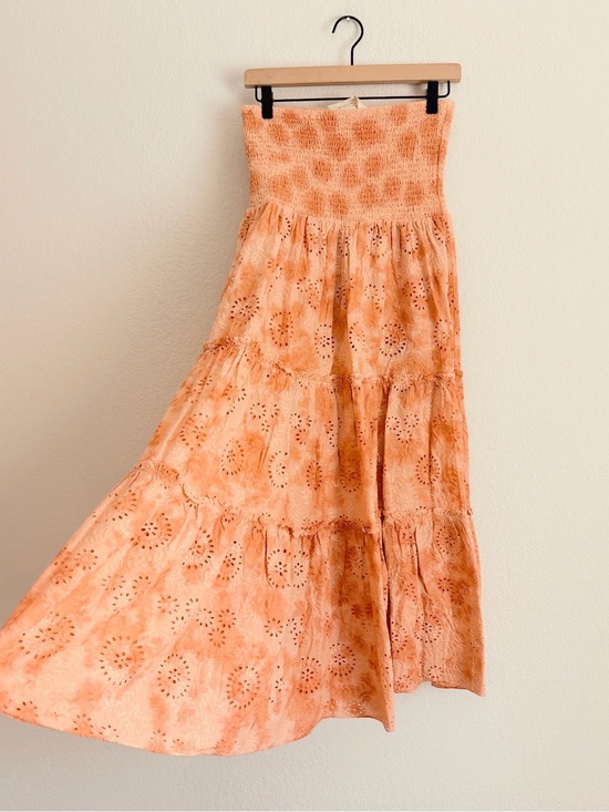Jen's Pirate Booty Dresses & Skirts - Jen’s Pirate Booty Rooftop Eyelet Skirt Dress in Apricot